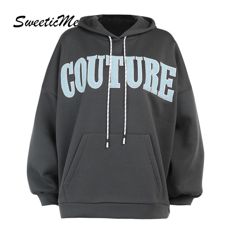 Áo sweater dài tay in họa tiết chữ thời trang 2021 trẻ trung thời trang cho nữ