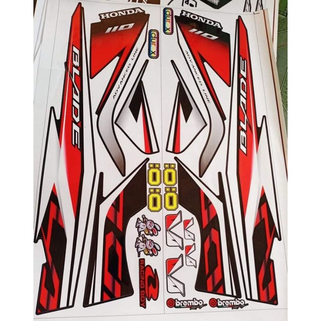 Tem rời dán xe honda blade