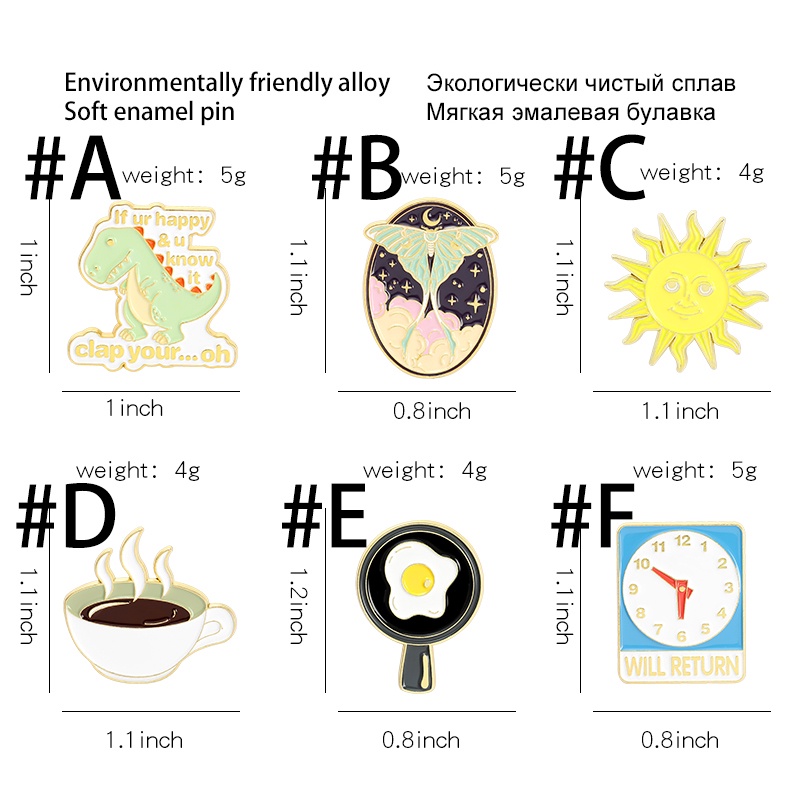 Huy hiệu cài áo họa tiết hoạt hình ngộ nghĩnh