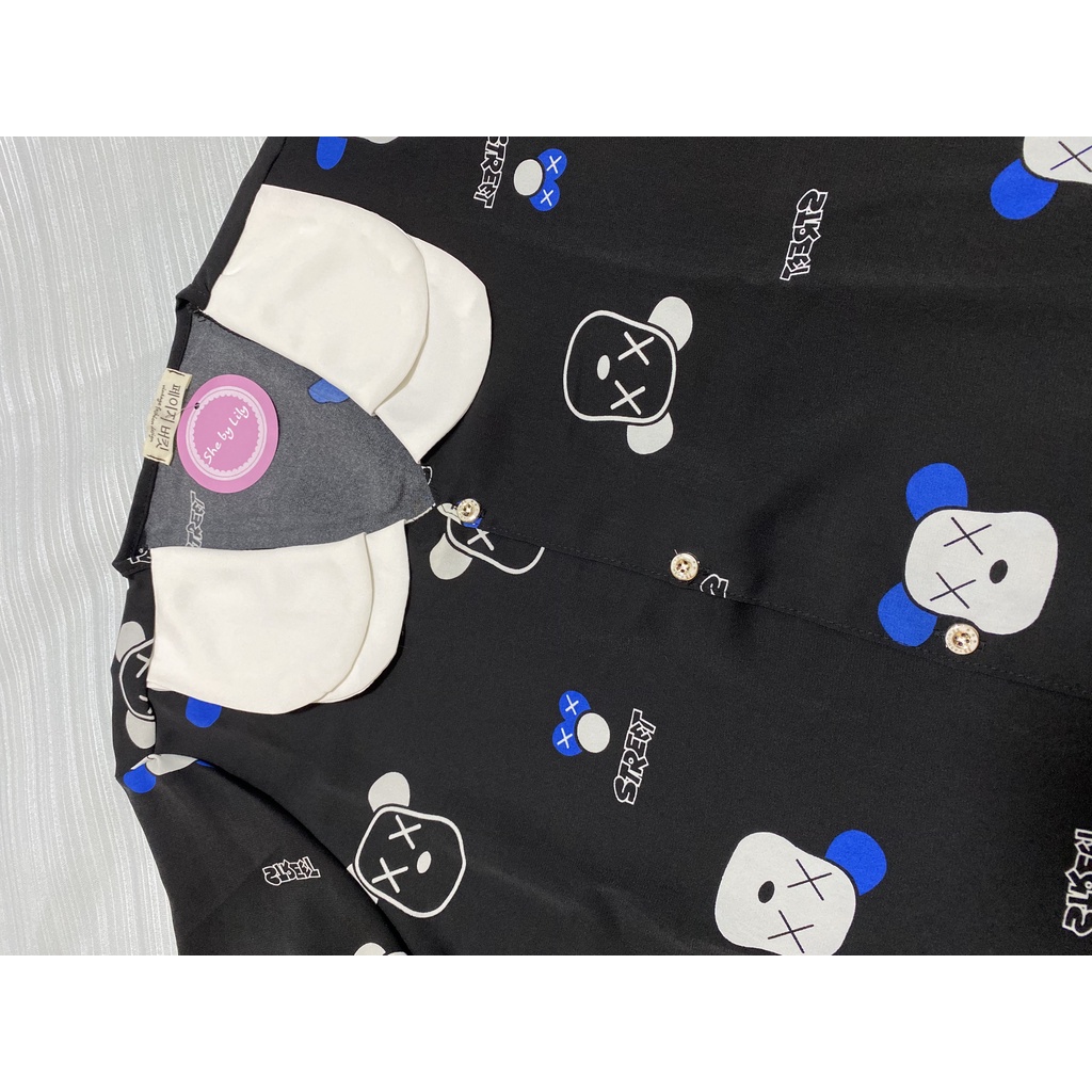 [Ảnh thật/Sẵn hàng] Bộ Pijama Chất Lụa Họa Tiết Siêu Xinh_BỘ DÀI TAY DÀI FREESIZE 40-60KG | BigBuy360 - bigbuy360.vn