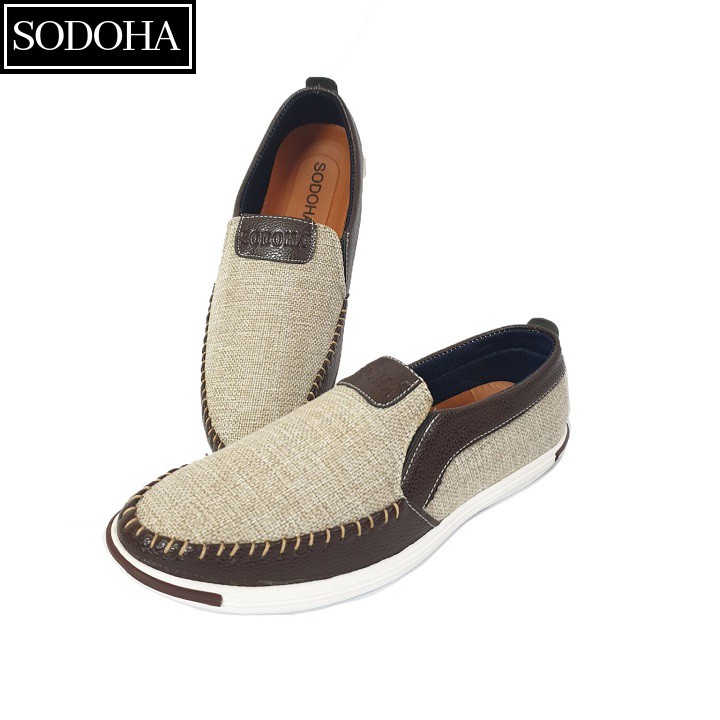 Giày Lười Thời Trang Nam SODOHA SDH5599N Màu Nâu