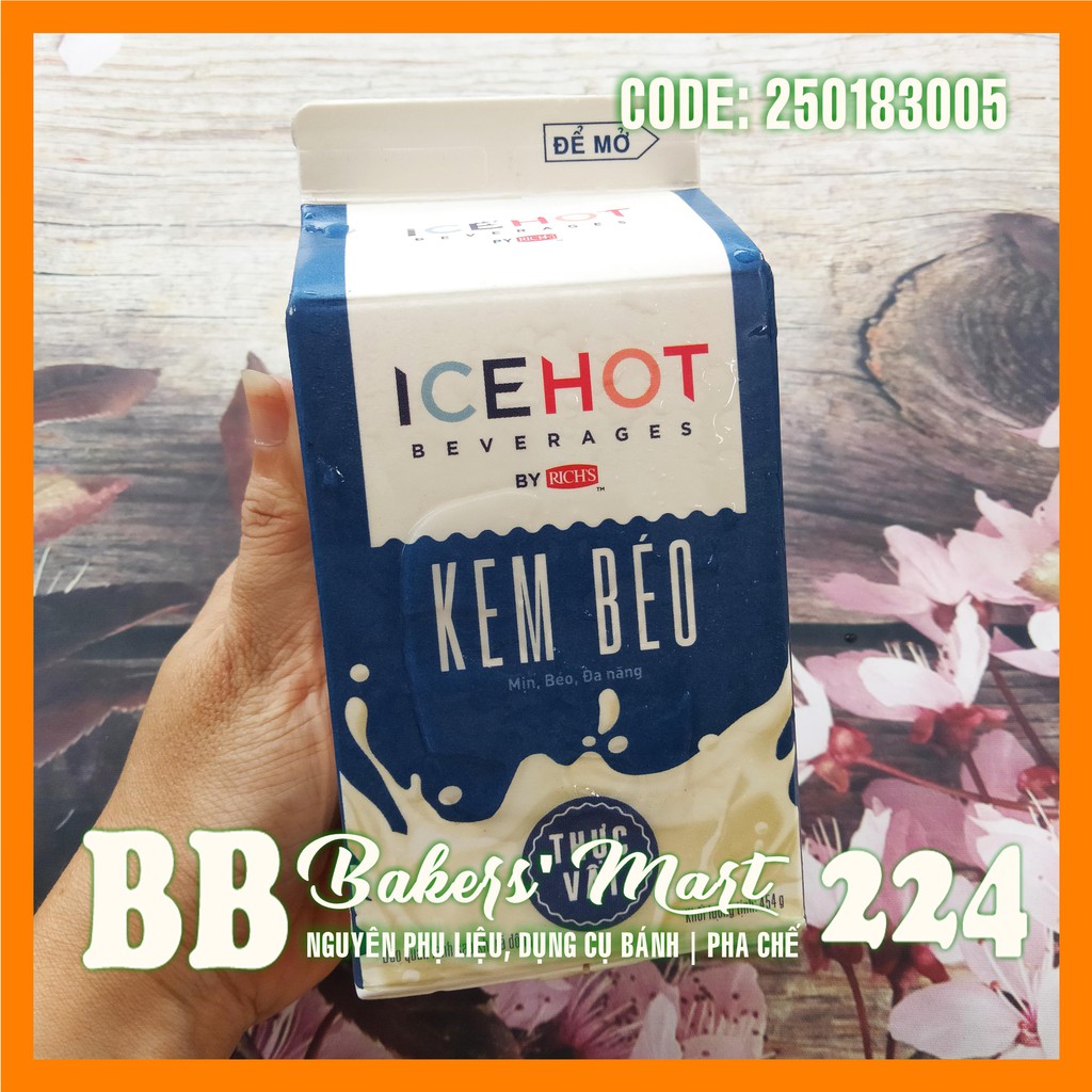 [Freeship] Kem béo thực vật Rich’s – Hộp 454gr