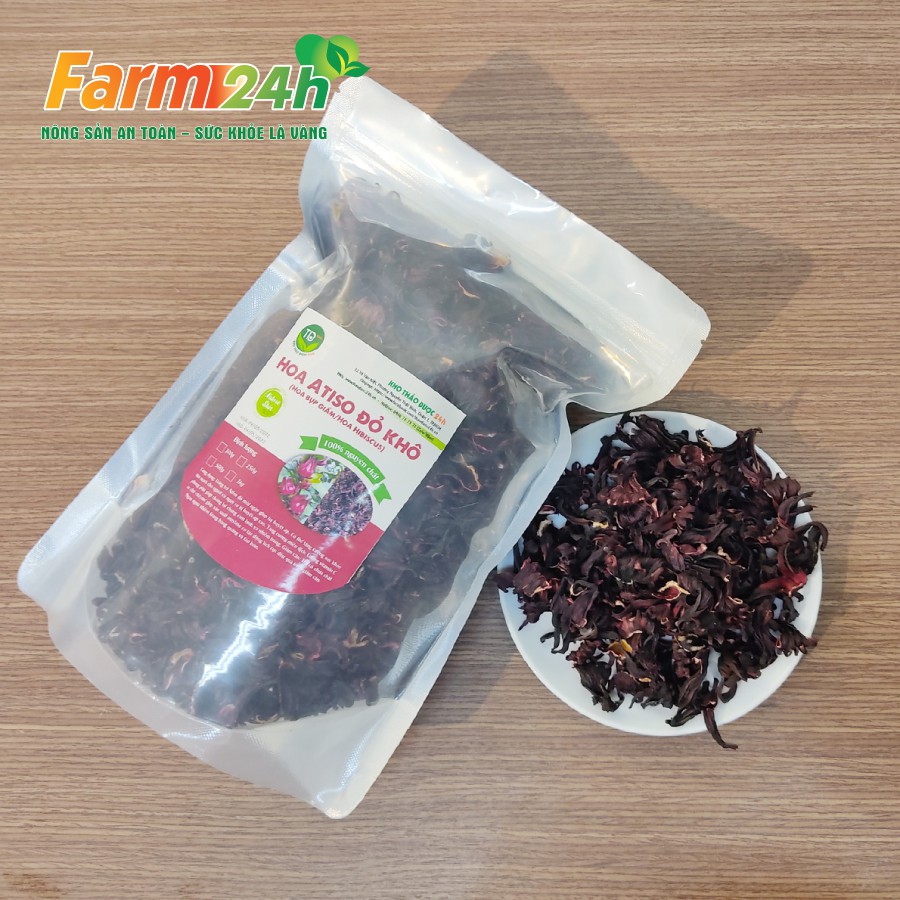 Hoa atiso đỏ khô (hoa bụp giấm) thanh nhiệt giải độc, ổn định huyết áp, giảm cân, đẹp da 100% thiên nhiên | Farm24h