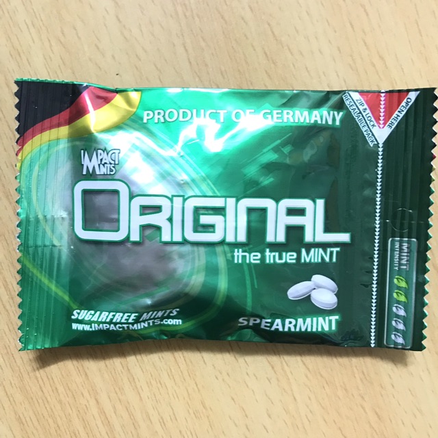 Kẹo ngậm không đường Impact mints Original các vị