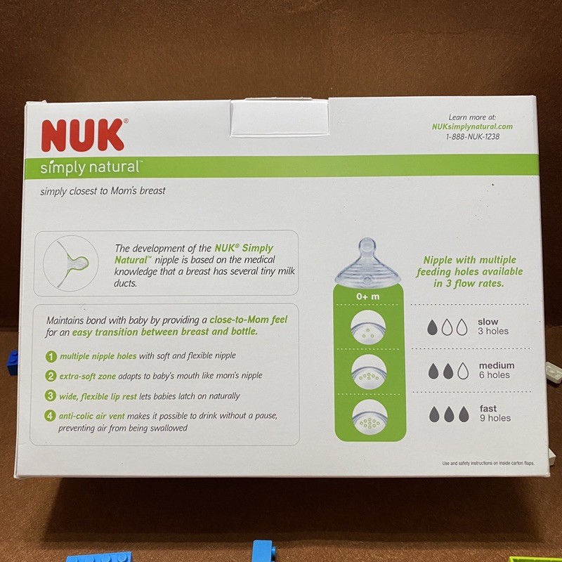 (Mẫu mới nhất) Set 4 bình sữa Nuk Simply Natural 150ml – 270ml và phụ kiện