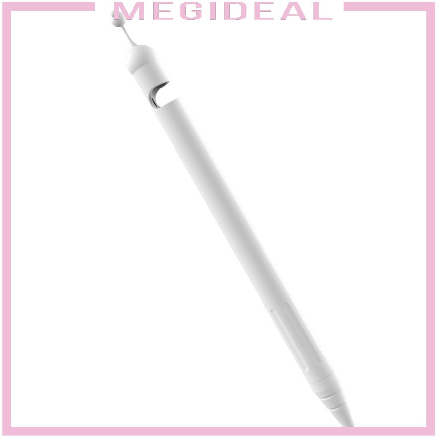 White Anti-slip Rubber Pencil Protective Sleeve Case Cover for Apple Pencil