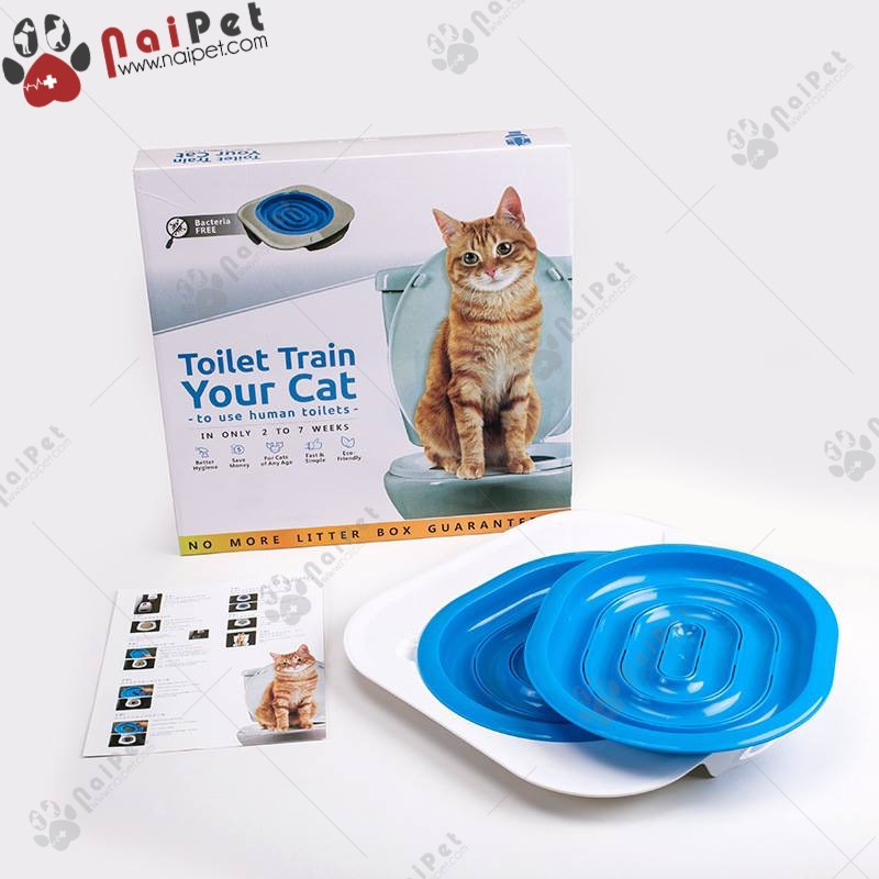 Bộ Huấn Luyện Mèo, Dậy Mèo Đi Vệ Sinh Vào Bồn Cầu Toilet Train Cao Cấp