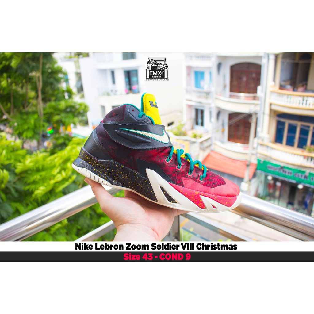 😘 [ HÀNG CHÍNH HÃNG ] Giày Nike Lebron Soldier VIII Christmas ( 688579-016 ) - REAL AUTHETIC 100%