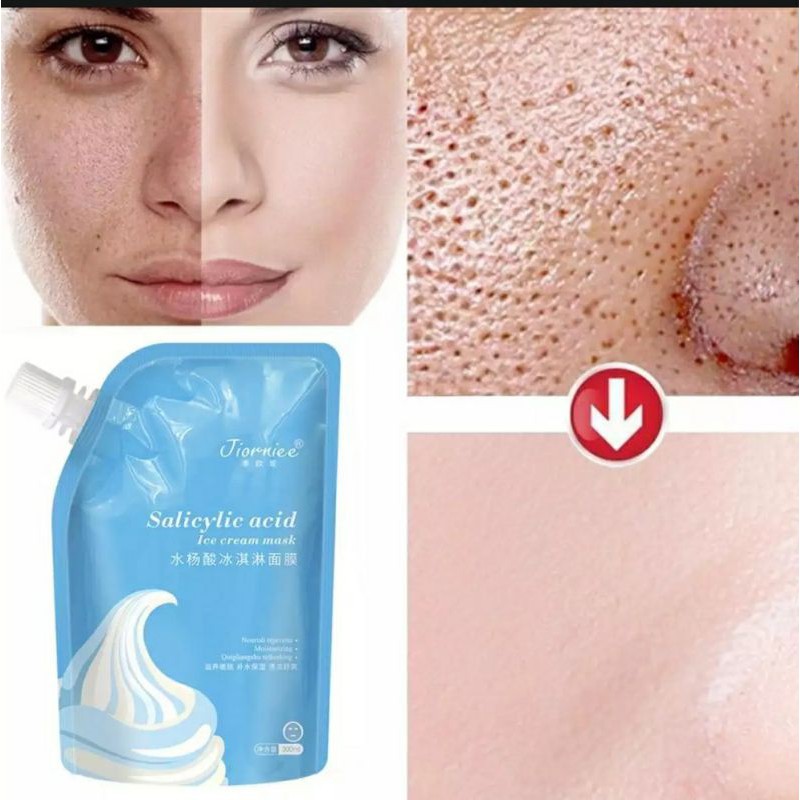 [CÓ VIDEO] Mặt Nạ Gel Salicylic Acid Dưỡng Ẩm Se Khít lỗ Chân Lông Tẩy Tế Bào Chết Giảm Mụn gói 300g lv1 | Thế Giới Skin Care