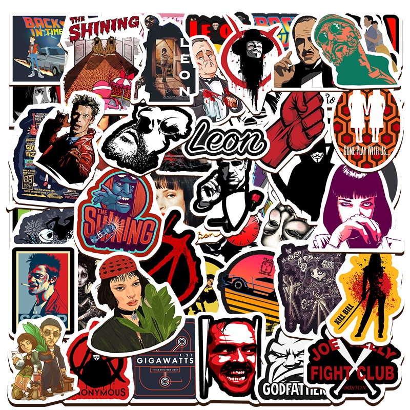 ❉ Mixed Movie &amp; TV Shows Series 01 Waterproof Graffiti Stickers ❉ 50Pcs/Set DIY Fashion Luggage Laptop Skateboard Doodle Decal Stickers