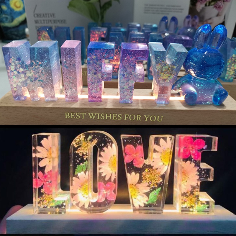 Đế gỗ đứng trưng bày đèn led hình chữ nhật nghệ thuật