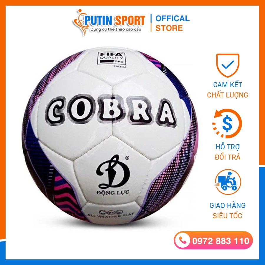 Quả Bóng Đá Động Lực UHV 2.07 Cobra Tiêu chuẩn Fifa Quality Pro Banh đá sân phủi, sân cỏ - Putin Shop