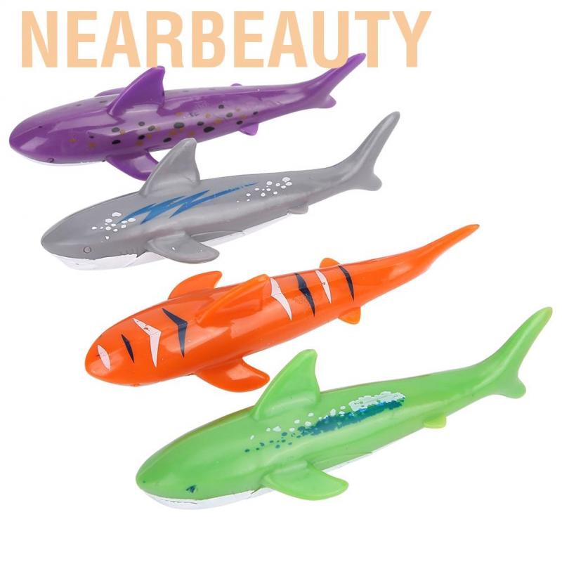 [Nearbeauty] Shark Model Toys PVC Ocean Creatures Animal Simulation Children Diving Toy