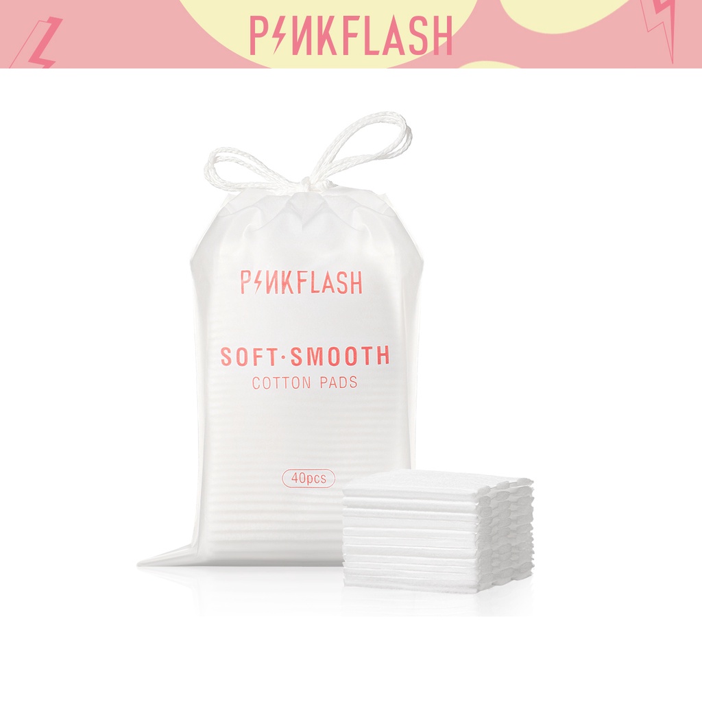 Bông tẩy trang PINKFLASH Kết cấu mịn tự nhiên Đa chức năng 30g