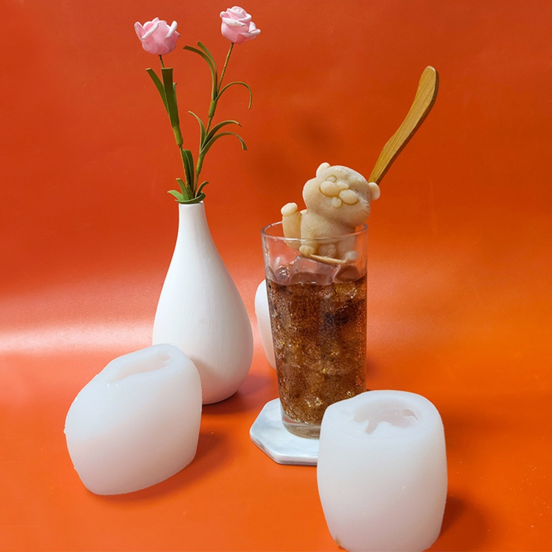 Khuôn silicone tạo hình làm nến hình chú hổ