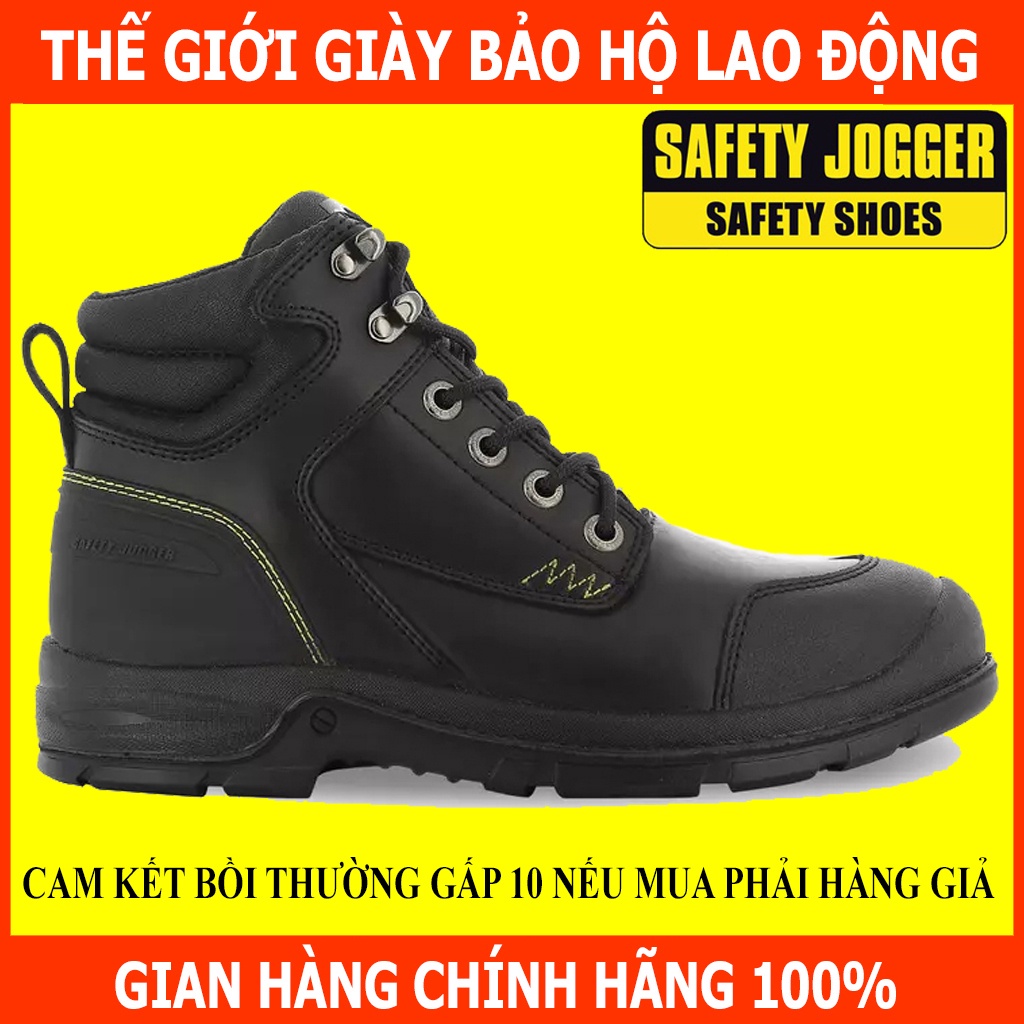 Giày Bảo Hộ Lao Động Safety Jogger Workerplus, Đế PU, Chống Đâm Xuyên, Va Đập, Chịu Nhiệt Độ Cao