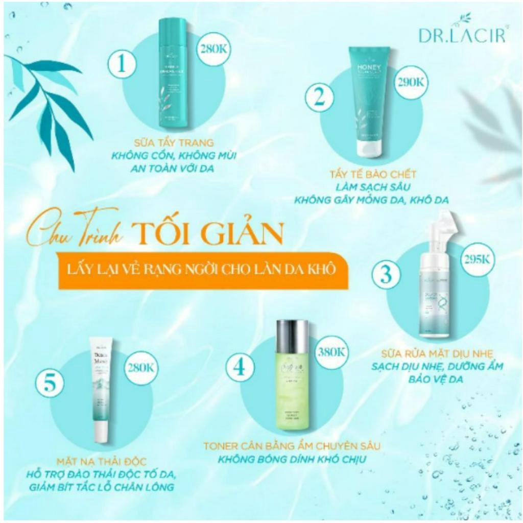 Tẩy da chết sinh học Dr Lacir Tẩy da chết Honey Sugar Scrub chính hãng Loại bỏ da chết, ngừa mụn ẩn, sáng da, 120ml