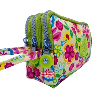 Ví cầm tay 3 ngăn Kipling 18*10 cm