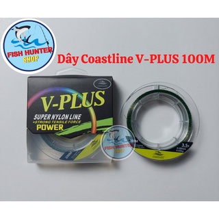 Dây cước câu cá Coastline V-Plus Green 100m/ Cước câu cá V-Plus giá rẻ