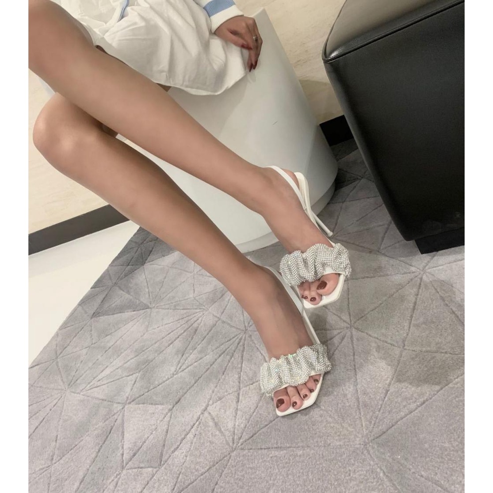 Sandal cao gót nhún đá siêu hot