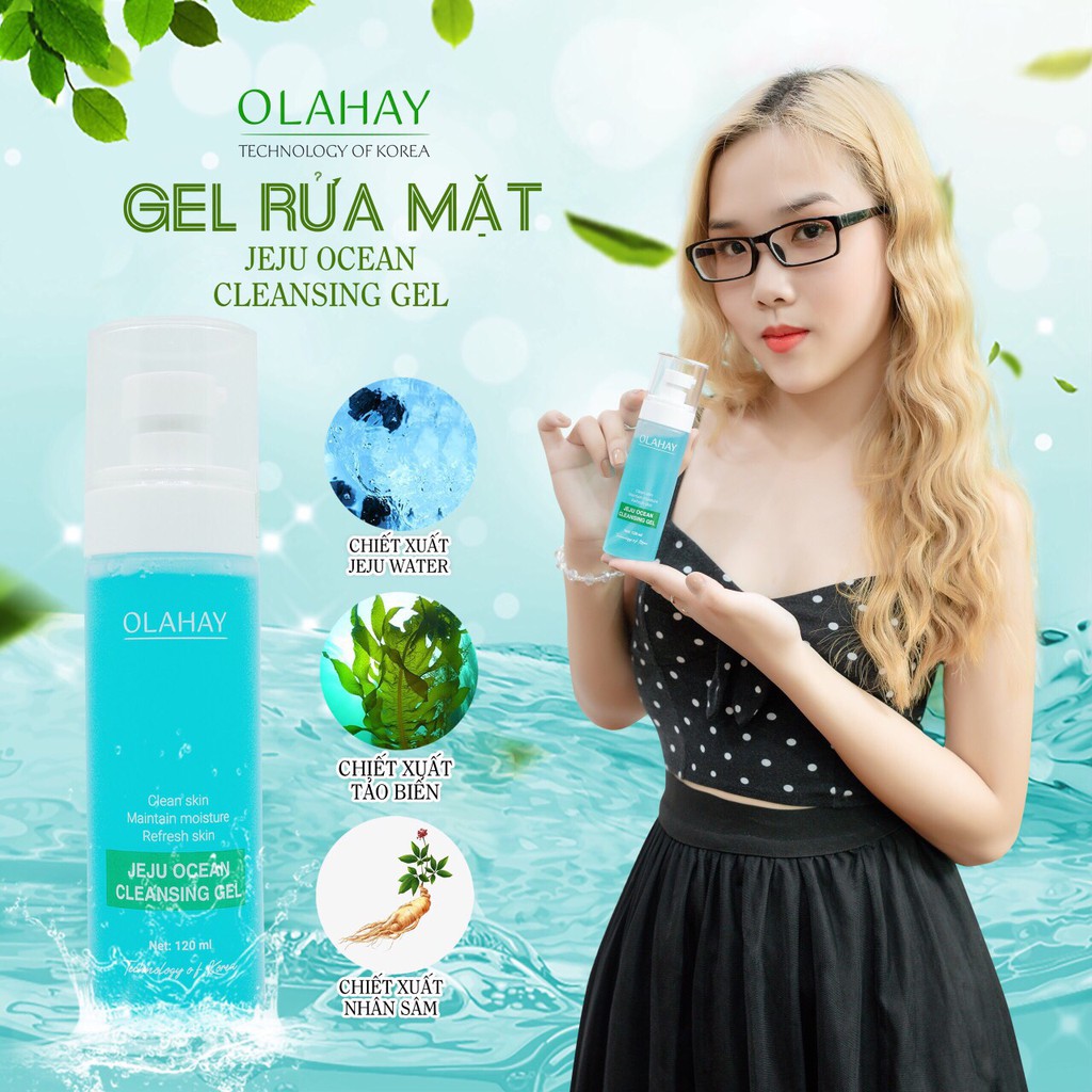 Gel Rửa Mặt Olahay Công Nghệ Hàn Quốc (JEJU OCEAN CLEANSING GEL) -Miễn ship