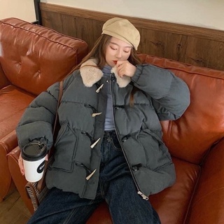 Áo phao pha nỉ nhung ulzzang