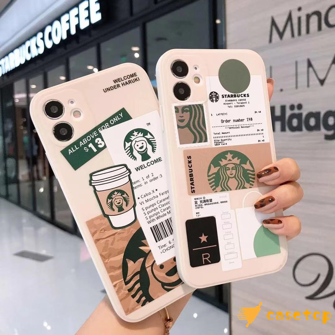 Ốp điện thoại silicon mềm in hình logo Starbucks cho Iphone 11 12 6 6s 7 8 Plus Xr X Xs Max Se 2020 11pro 12pro Max