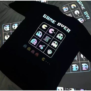 Áo thun phản quang unisex nam nữ, áo phản quang Game Over PQ22