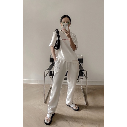 Quần ống rộng Nam nữ dáng suông unisex nỉ bông dày dặn SAFARI PSS1