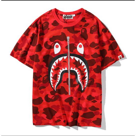 BAPE Áo Thun Chất Liệu Vải Cotton Có Thêu Hoạ Tiết Cổ Điển Tay Ngắn | BigBuy360 - bigbuy360.vn