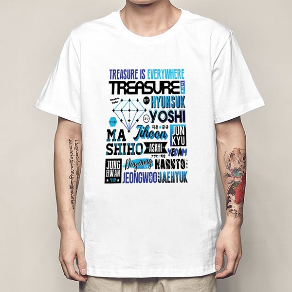 Áo Thun Kpop BTS Idol Unisex Treasure Is Every Where SYMILY Basic Siêu Rẻ KOR20211233