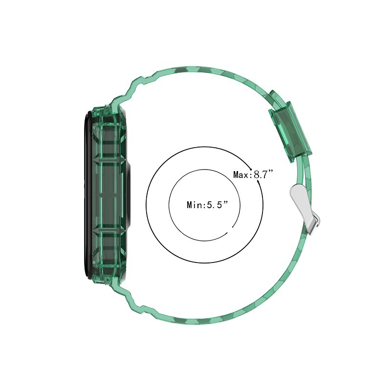 Dây Đeo Thay Thế Trong Suốt Bằng TPU Nhiều Màu Cho Xiaomi Mi Band 7 6 5 Xiaomi Miband 7