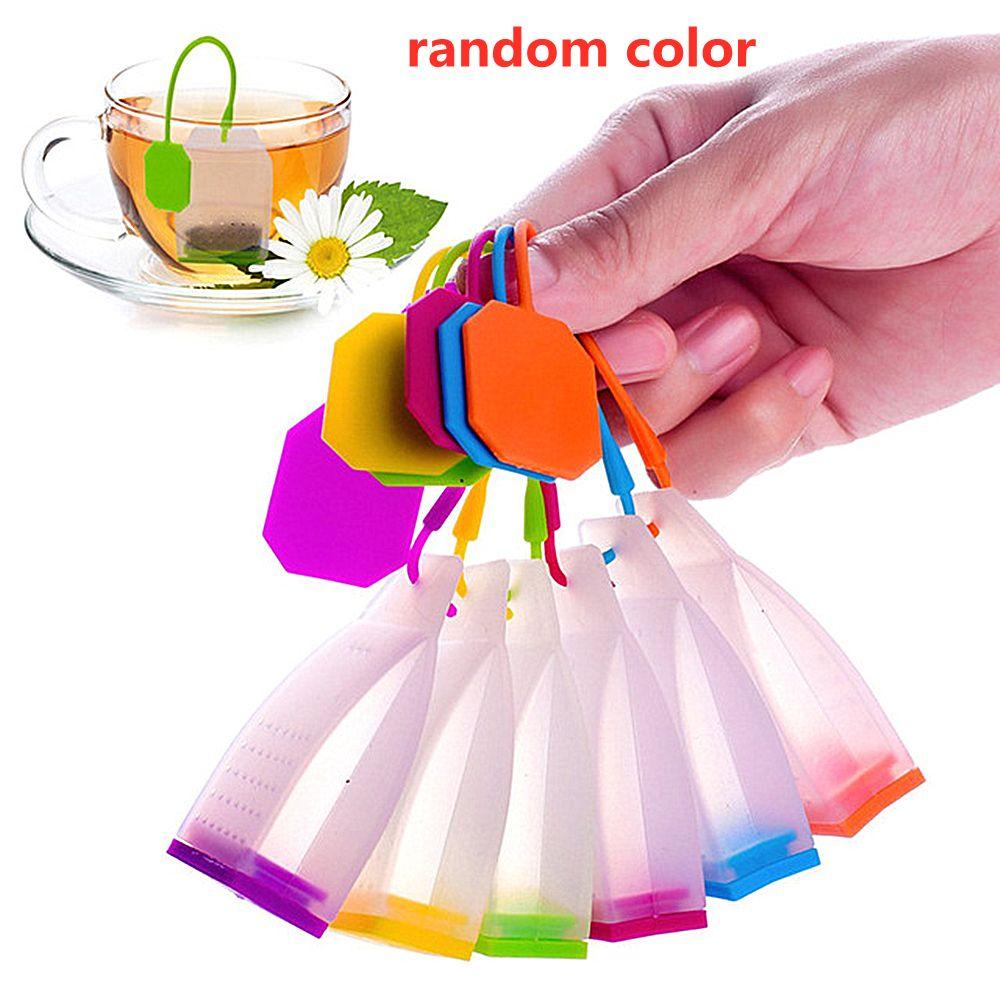 1 Dụng Cụ Lọc Trà Bằng Silicone Hình Túi Xách Màu Sắc Ngẫu Nhiên