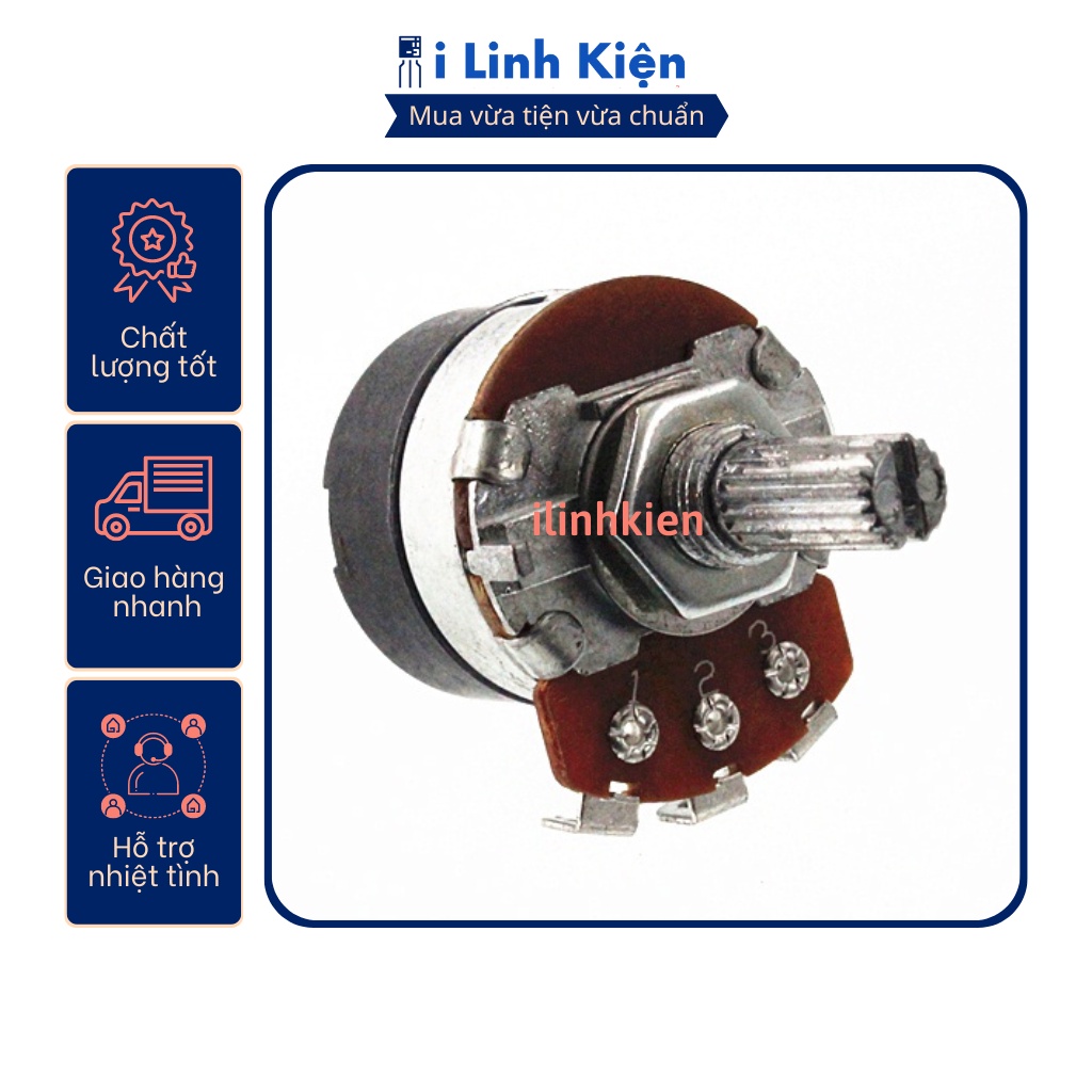 Chiết áp công tắc 10K WH138-1 B10K chất lượng tốt