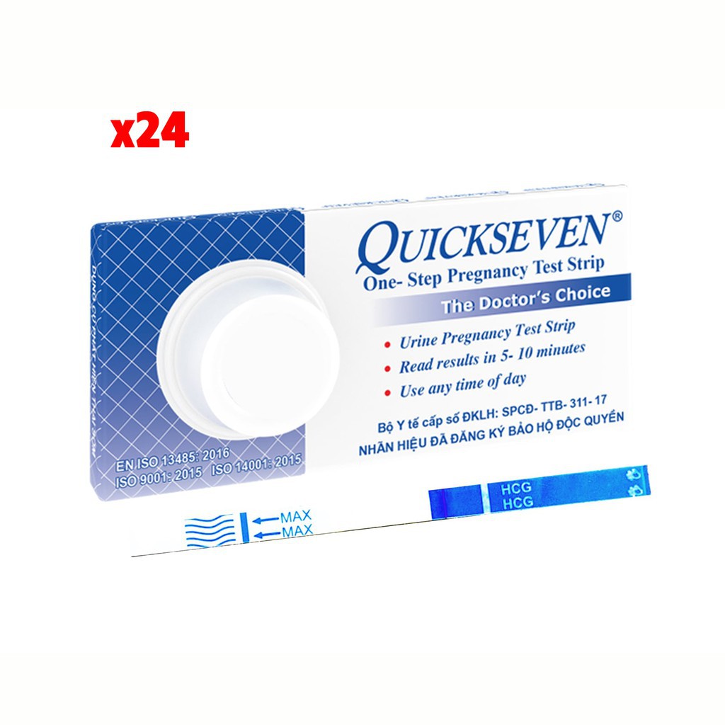 Que thử thai Quickseven phát hiện thai sớm - nhanh chóng - đơn giản - chính xác - Combo giá rẻ