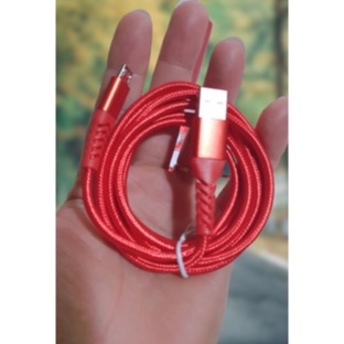 Dây Cáp Sạc Dây Dù Samsung Đỏ 1m5 Chân Micro USB