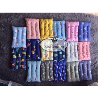Gối mát xa chống mỏi 3 rãnh cho bé 23x35cm 100% chất cotton thoáng mát