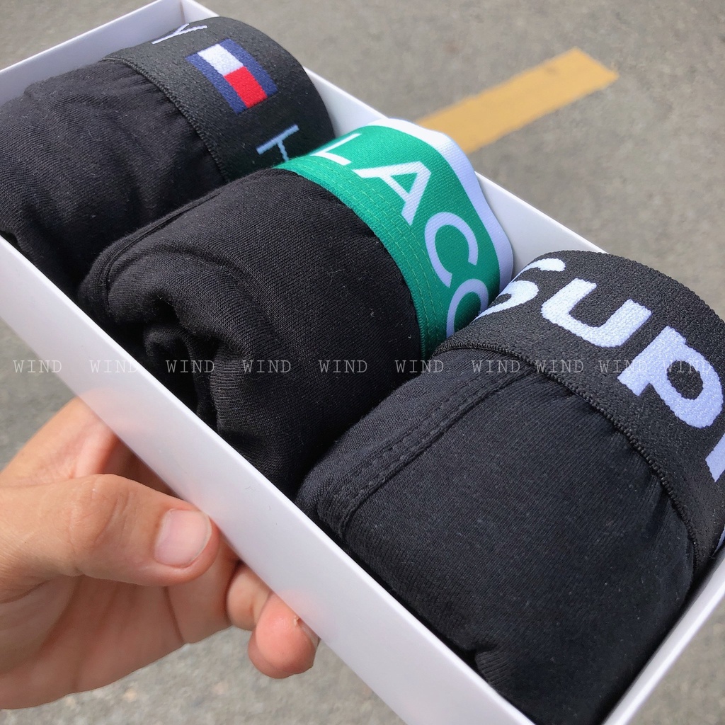 Combo 3 quần lót nam boxer đùi chất chất cotton siêu êm ái TIEM STL