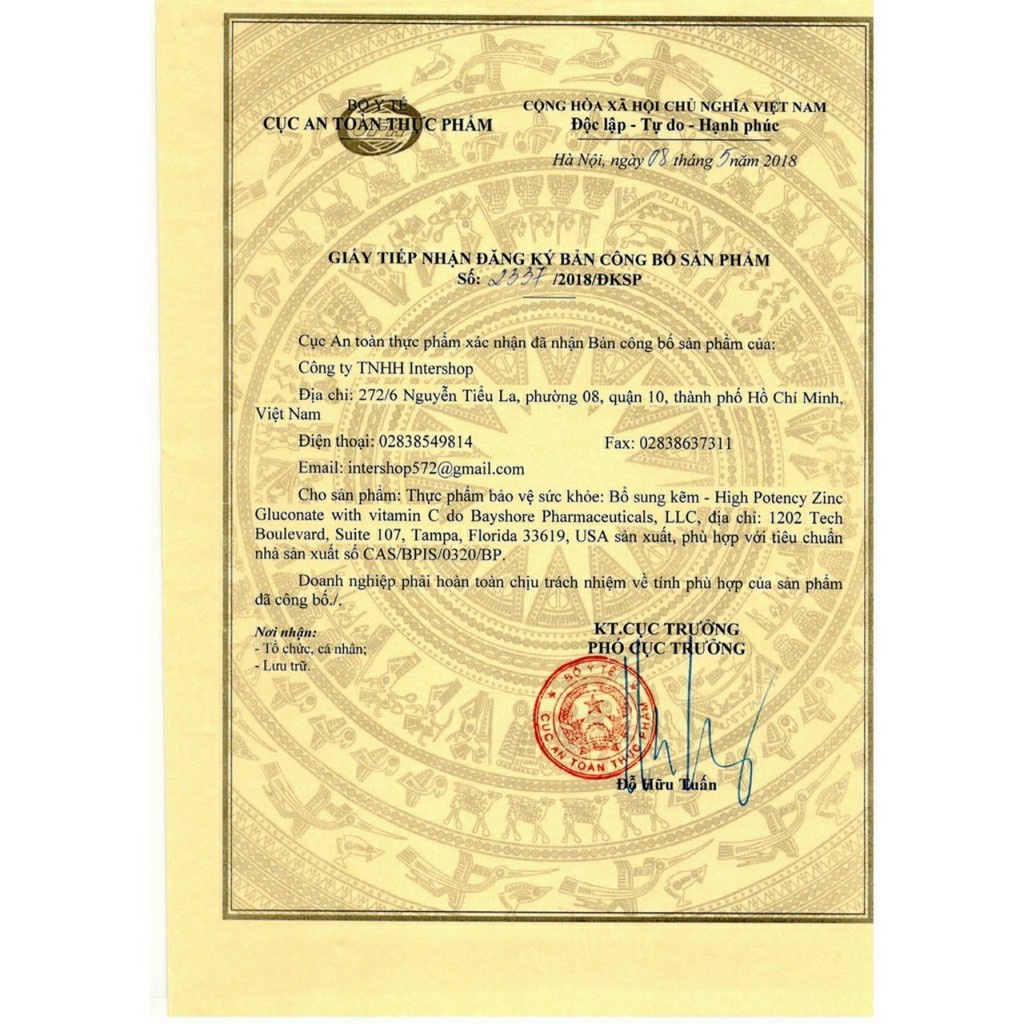 B Protected ZinC Gluconate , giúp hỗ trợ nâng cao sức đề kháng, tăng cường sức khỏe.