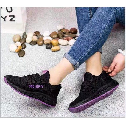 Giày Sneaker Nữ - Đế Mềm Vải Lưới Thoáng Khí Form Tăng Chiều Cao Phong Cách Hàn Quốc | BigBuy360 - bigbuy360.vn