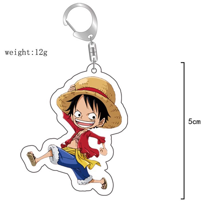 Móc Chìa Khóa Bằng Acrylic Hình Nhân Vật Luffy Zoro Chopper Trong Phim Hoạt Hình One Piece Dành Cho Cặp Đôi