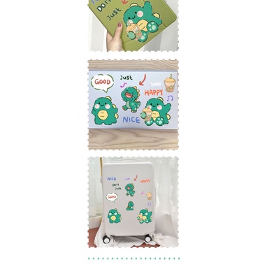 Miếng Dán Trang Trí Chống Thấm Nước Hình Chú Khủng Long Dễ Thương