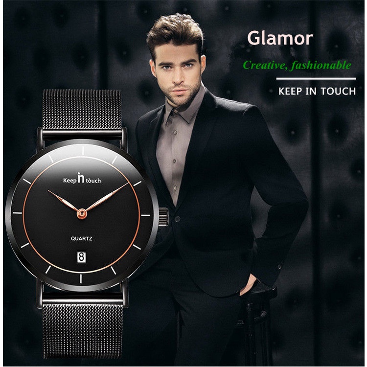 Đồng Hồ Nam Lịch Lãm KEEP IN TOUCH 8015 – ĐEN | BigBuy360 - bigbuy360.vn