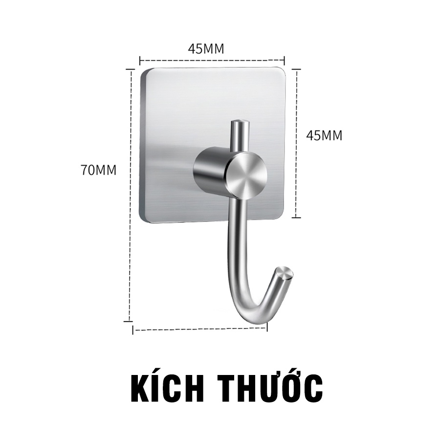 Mua Móc inox móc treo inox dán tường siêu dính chất liệu inox 304 chống ...
