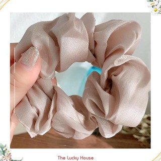 Dây buộc tóc Scrunchies lụa bóng sang mịn HD46