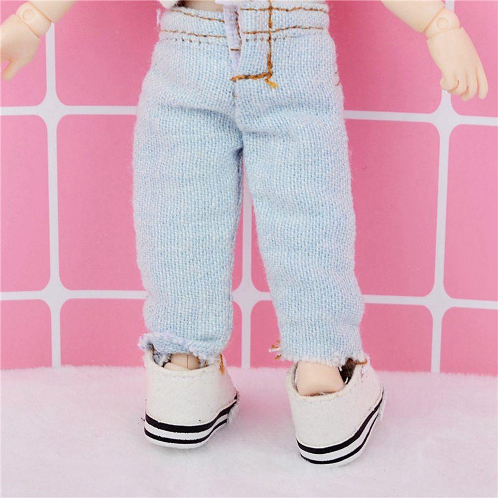 Bộ Áo Khoác Và Quần Rách Thời Trang Cho Búp Bê 12~16cm Tỉ Lệ 1/12