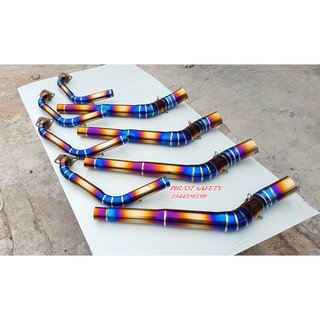 Cổ pô R15V3 Titanium cao cấp lắp đặt cho pô độ