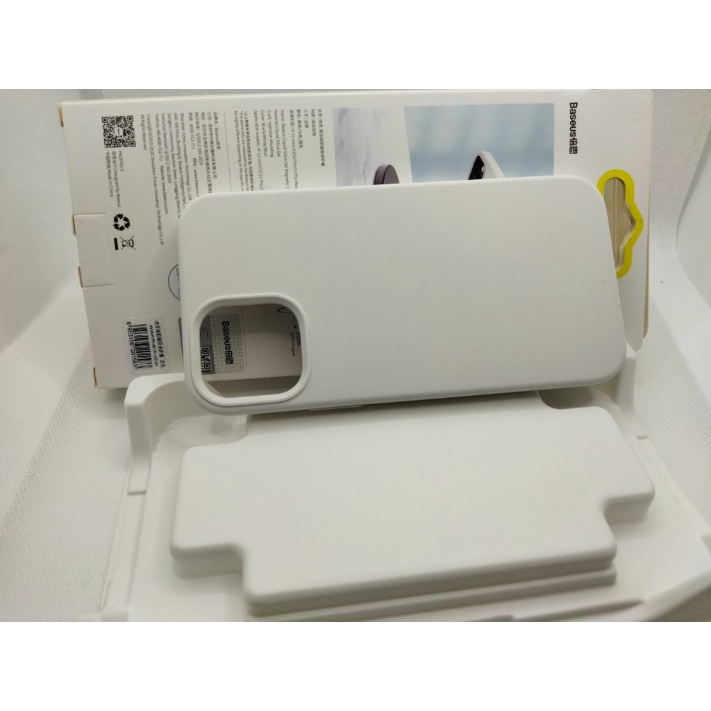 Ốp lưng chống sốc tích hợp nam châm Baseus Liquid Silica Gel Magnetic Case dùng cho iPhone 12 Series