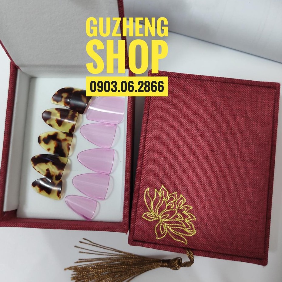 Móng đàn tỳ bà pipa chuyên nghiệp nhiều màu (có hộp)