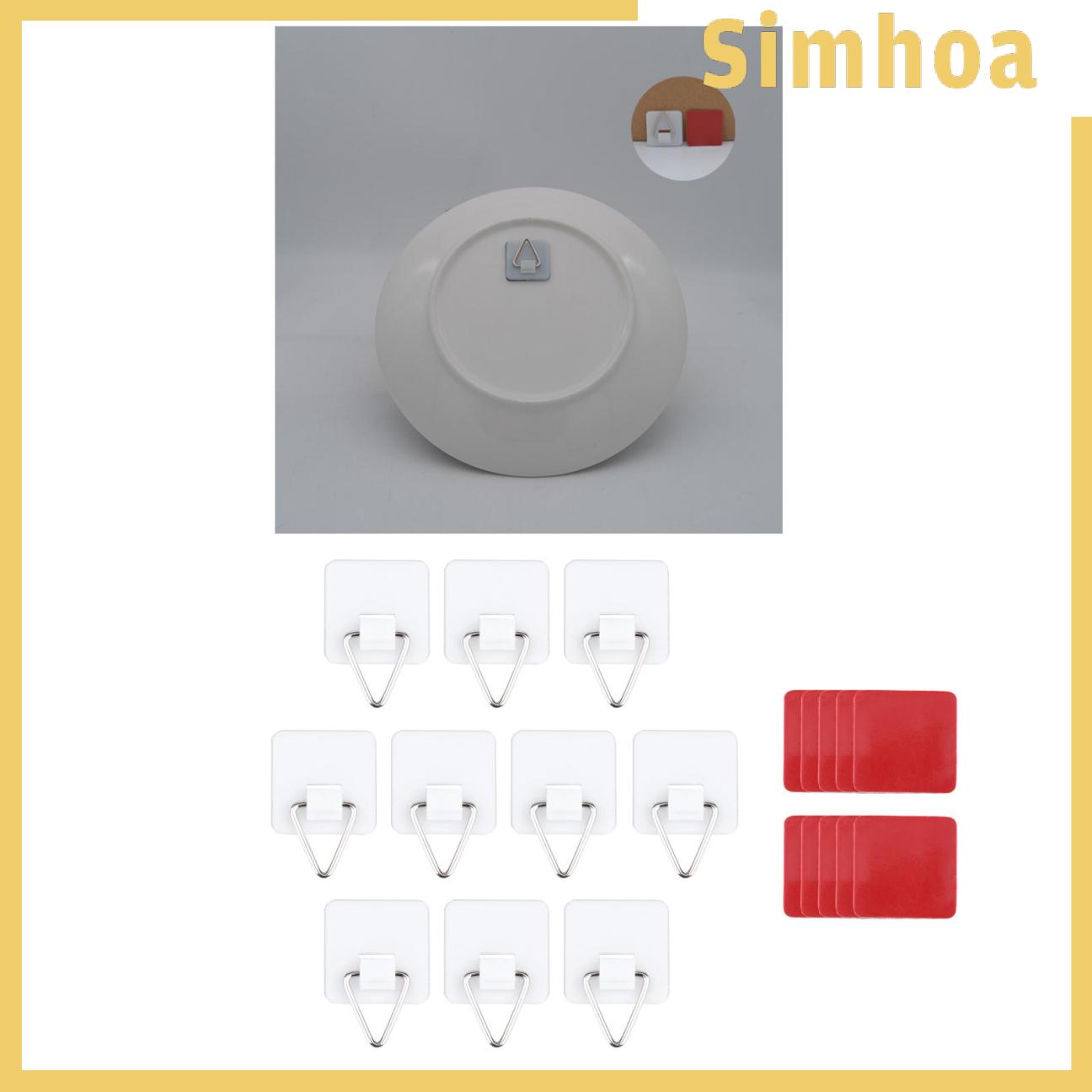 Set 10 Móc Treo Đồ Dán Tường Tiện Lợi